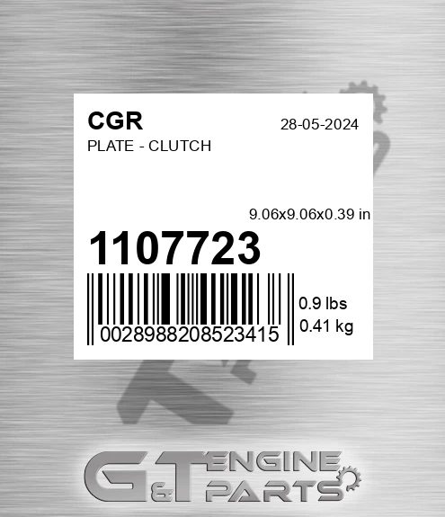 1107723 Plate - Clutch