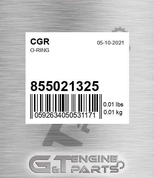 855021325 CGR O-ring