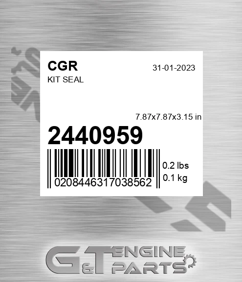 2440959 CGR Kit Seal