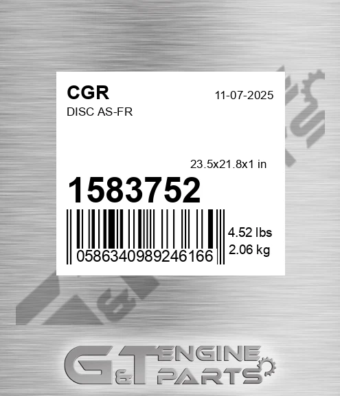 1583752 Disc As-fr