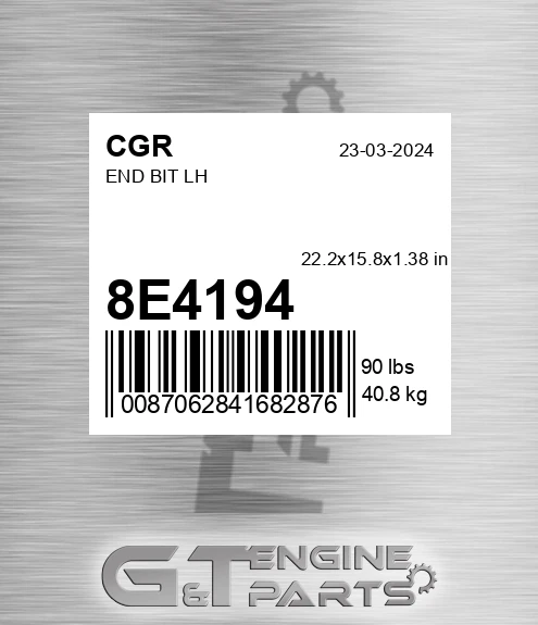 8E4194 CGR End Bit Lh