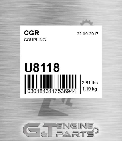 U8118 CGR Coupling