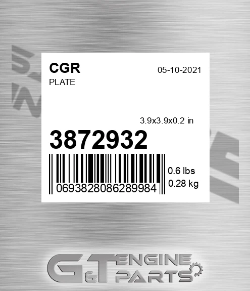 3872932 CGR Plate