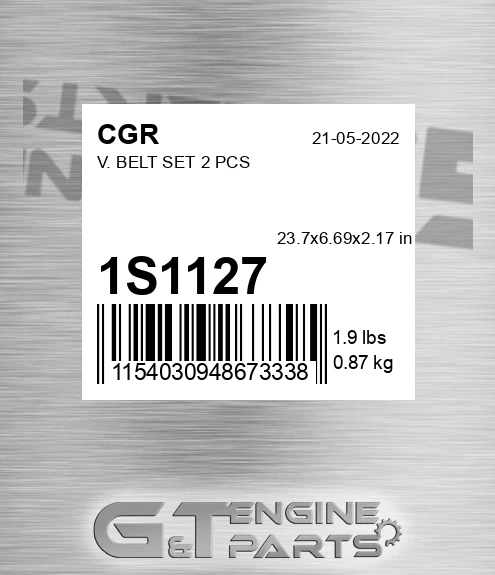 1S1127 CGR V. Belt Set 2 Pcs