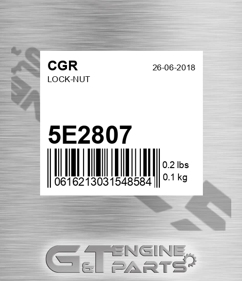 5E2807 Lock-nut