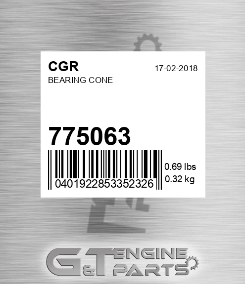 775063 Bearing Cone