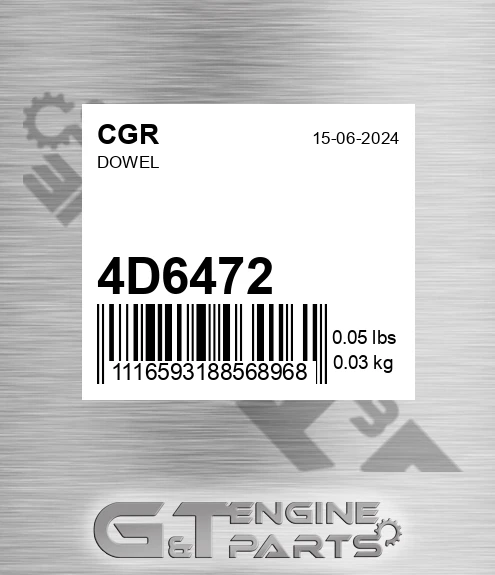 4D6472 CGR Dowel