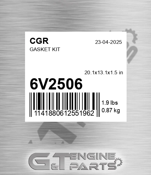 6V2506 CGR Gasket Kit
