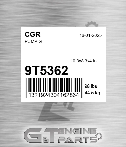 9T5362 CGR Pump G.