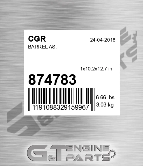 874783 CGR Barrel As.