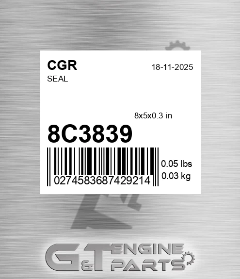8C3839 CGR Seal