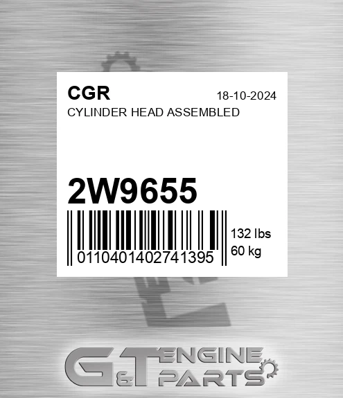 2W9655 Cylinder Head Assembled