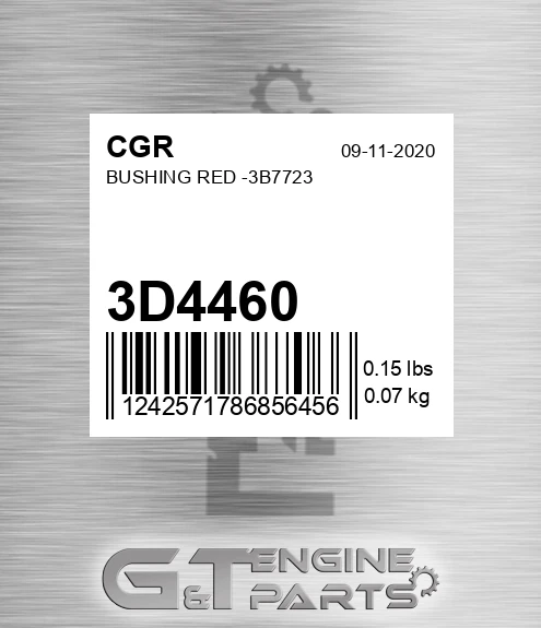 3D4460 Bushing Red -3b7723