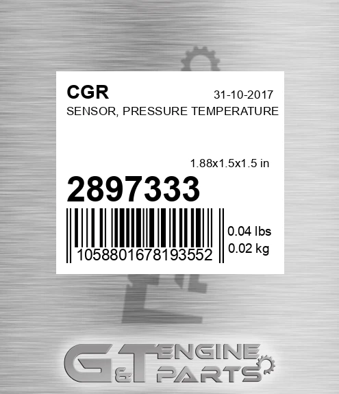 2897333 Sensor, Pressure Temperature