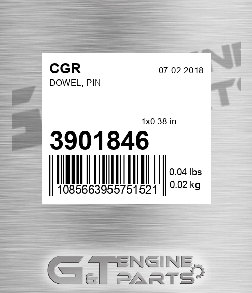 3901846 Dowel, Pin