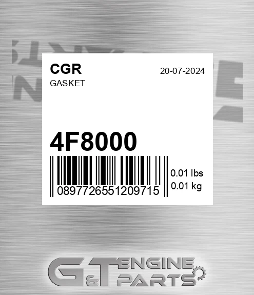 4F8000 Gasket