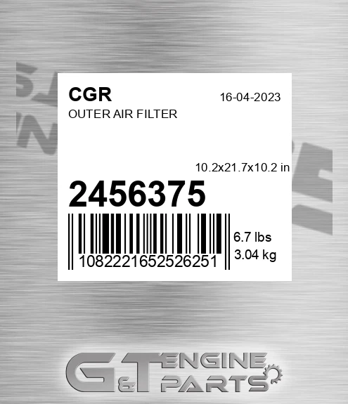 2456375 Outer Air Filter