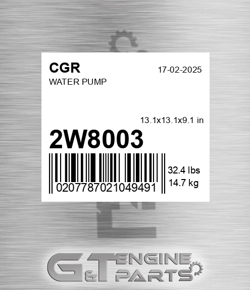 2W8003 Water Pump