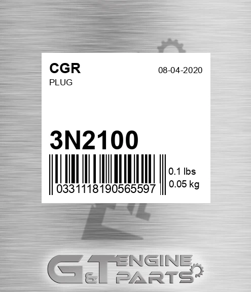 3N2100 CGR Plug
