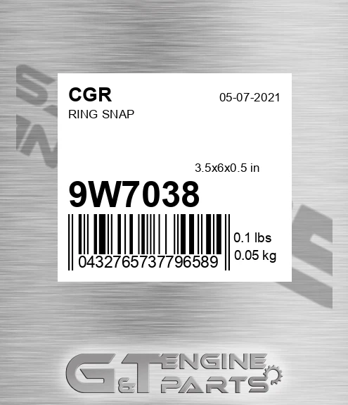 9W7038 CGR Ring Snap