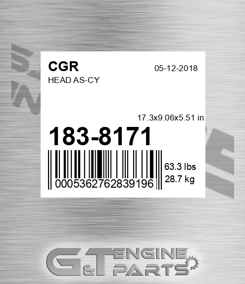 183-8171 Head As-cy