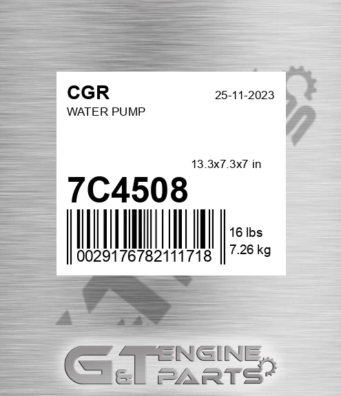 7C4508 CGR Water Pump