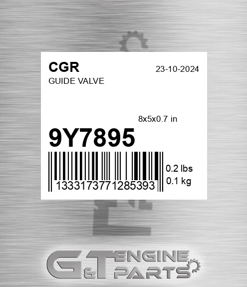 9Y7895 CGR Guide Valve