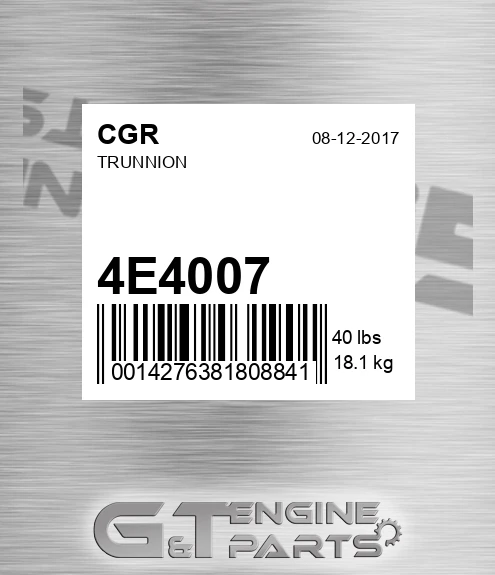 4E4007 Trunnion