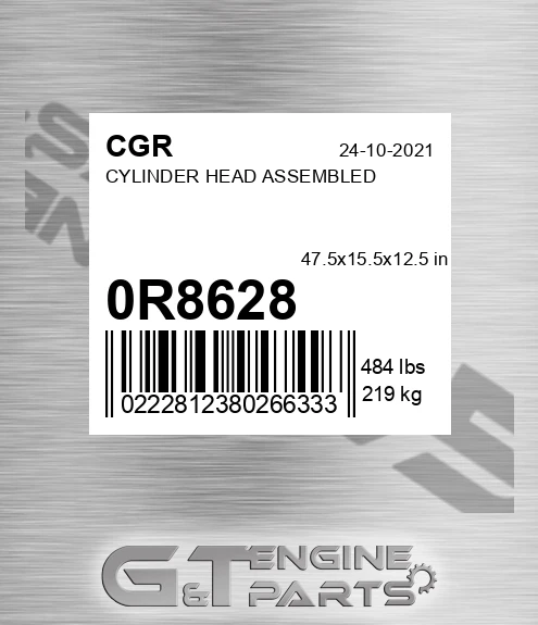 0R8628 Cylinder Head Assembled for CGR