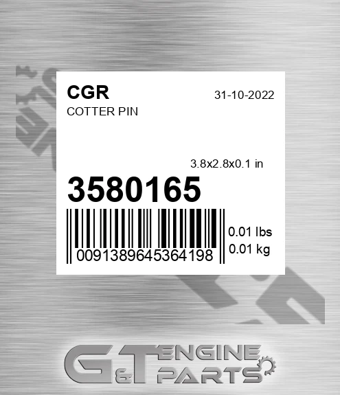 3580165 Cotter Pin