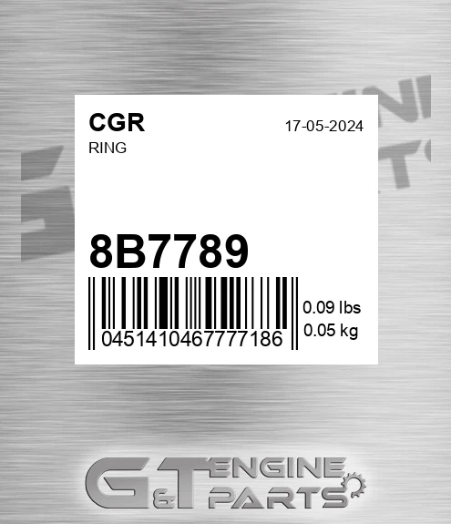 8B7789 CGR Ring