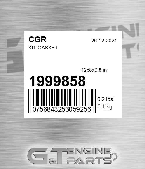 1999858 CGR Kit-gasket