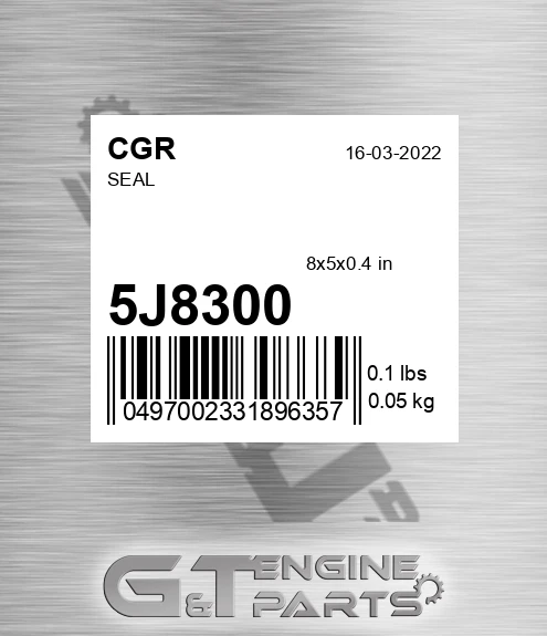 5J8300 CGR Seal