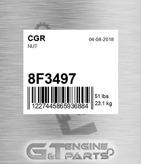 8F3497 CGR Nut