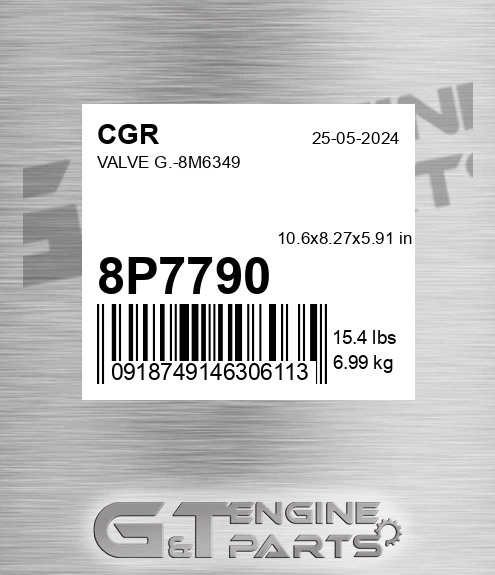 8P7790 Valve G.-8m6349