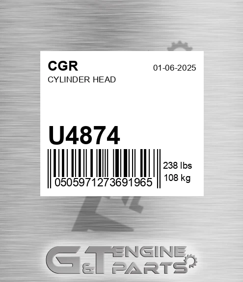 U4874 Cylinder Head