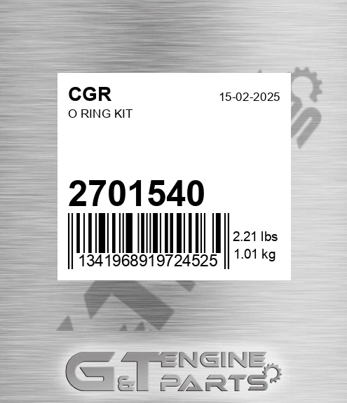 2701540 O Ring Kit
