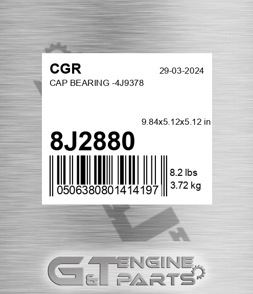 8J2880 Cap Bearing -4j9378