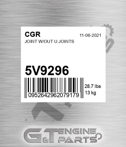5V9296 Joint W/out U.joints