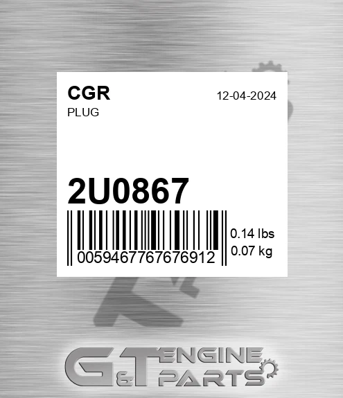 2U0867 Plug