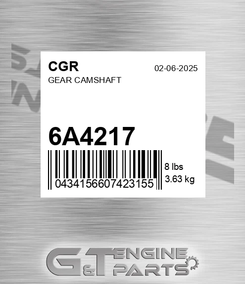6A4217 Gear Camshaft