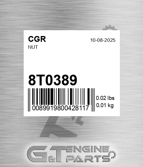 8T0389 Nut