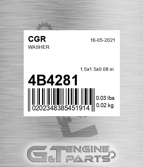 4B4281 Washer