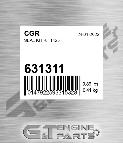 631311 CGR Seal Kit -8t1423