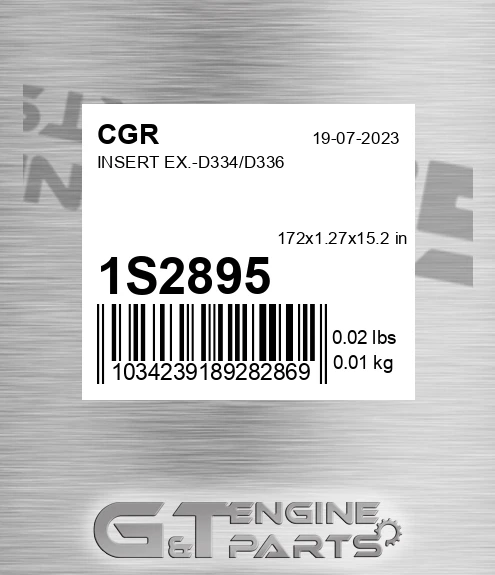 1S2895 CGR Insert Ex.-d334/d336