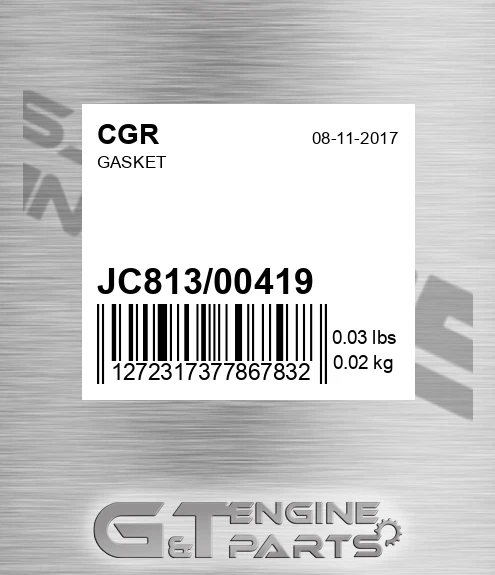 JC813/00419 Gasket