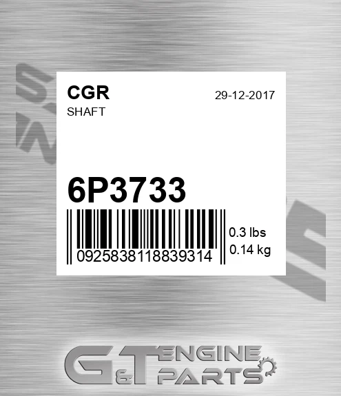 6P3733 CGR Shaft