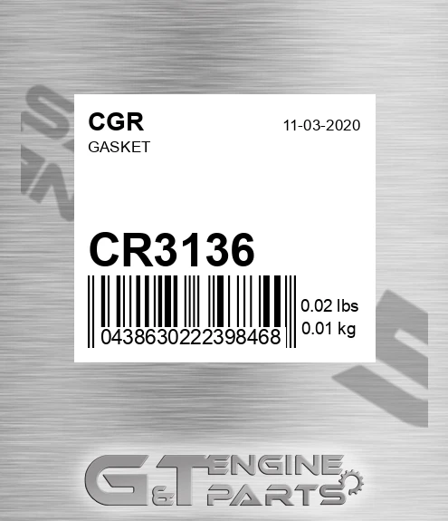 CR3136 Gasket