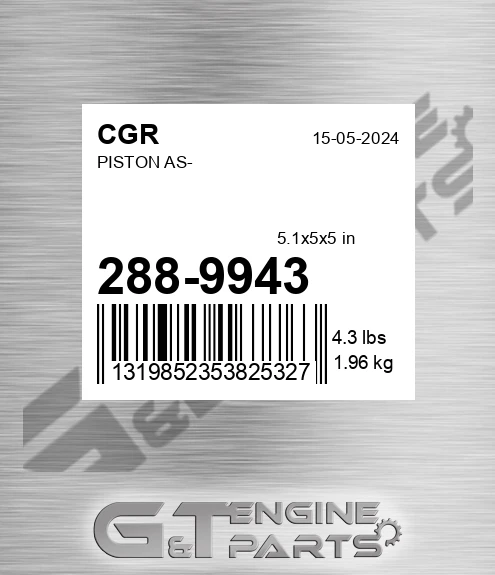 288-9943 Piston As- for CGR