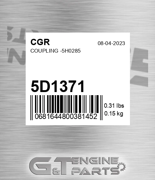 5D1371 CGR Coupling -5h0285